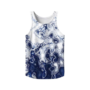 Camiseta sin mangas de esqueleto con estampado 3D para Hombre | Chaleco con degradado de árbol de coco | Camisa de playa de verano de gran tamaño | Camiseta de calle deportiva informal - Product Image 5