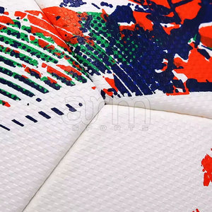 ลูกฟุตบอลคุณภาพสูงสั่งทำพิเศษพร้อมโลโก้และงานพิมพ์เคลือบลามิเนต คุณภาพระดับมืออาชีพ ผลิตจาก PU 100% สำหรับการแข่งขัน - Product Image 4