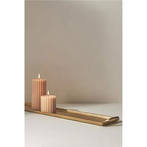 Bandeja Decorativa Larga de Metal Dorado, Estilo Vintage de Latón, Bandeja para Velas, Centro de Mesa Moderno para Decoración de Mesa, Bandeja Decorativa al por Mayor - Product Image 1