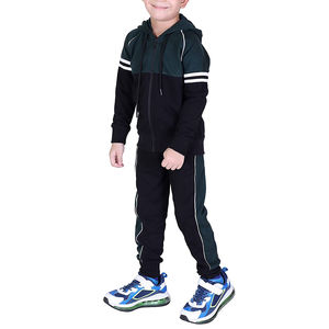 Chándales informales para niños con logotipo de marca personalizado a la venta, nueva tendencia al por mayor, chándal de ajuste regulador ligero para niños en color liso - Product Image 4