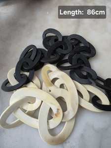 Collier chaîne pendentif élégant et écologique en corne de buffle fait main pour les cadeaux de vacances et de mariage - Product Image 5