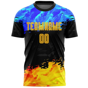 เสื้อฟุตบอลสีพื้นแบบสั่งทำพิเศษสำหรับผู้ชาย รุ่นใหม่ล่าสุด คุณภาพพรีเมียม - Product Image 1