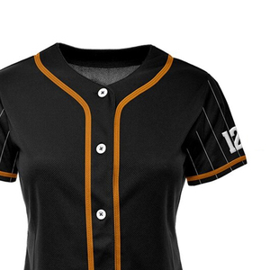 Nice Quality Custom <b>Baseball</b> Jersey Uniform Design Youth Button Softball 100% Cotton Breathable Quick Dry Anti-Bacterial T-Strap - Product Image 5