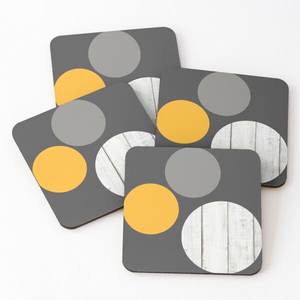 High Quality Wood <b>Coasters</b> square with Printed Tea Serving <b>Coasters</b> 4 Pieces <b>Set</b> Hot Selling Kitchen Ware Home <b>and</b> Kitchen - Product Image 3