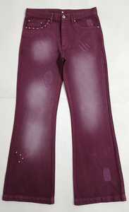 Jeans Anchos de Mezclilla para Mujer con Cintura Ajustable con Botones y Pierna Recta - Product Image 4