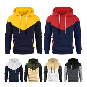 Sweat-shirts à capuche décontractés pour hommes, manches longues, respirants, manches longues, 100% coton, accessoire de saison hivernale - Product Image 1