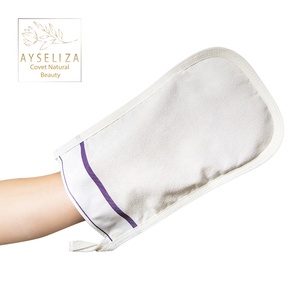 Gants exfoliants en fibres naturelles de sisal et coton à long manche, écologiques, pour brossage à sec, détoxification cutanée, gommages à domicile pour adultes - Product Image 5