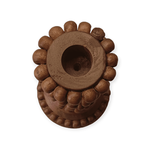 Candelabro de madera de mango con cuentas marrones hecho a mano, farol decorativo festivo, centro de mesa para bodas navideñas y decoración del hogar - Product Image 3