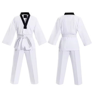 Uniforme de Taekwondo ligero y cómodo de nueva llegada con logotipo personalizado hecho en Pakistán Servicio OEM disponible - Product Image 1