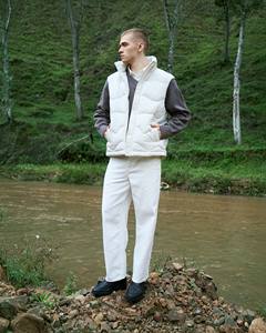 Chaleco Acolchado con Cuello Redondo 100% Poliéster para Hombre, con Bolsillos, Transpirable, Informal, Sólido, para Invierno, Ajuste Personalizado, Vietnam - Product Image 4