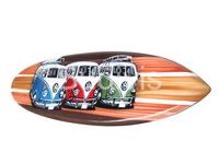 Planche de surf en bois en gros, décoration de la maison, thème voiture VW, décoration miniature en bois unique avec peinture à l'aérographe