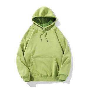 Sweats à capuche pour hommes de haute qualité sweats à capuche pull surdimensionné unisexe sans ficelle blanc poids lourd hommes sweat à capuche en coton personnalisé - Product Image 1