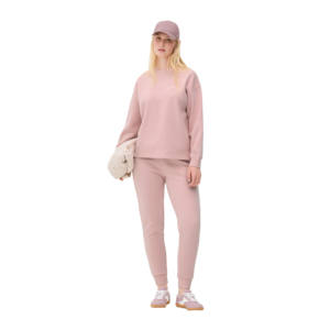 เสื้อมีฮู้ดคอกลมแขนยาวผ้าฟลีซสำหรับผู้หญิงลายปักสีทึบแนวสตรีทสวมใส่สบายเป็นมิตรกับสิ่งแวดล้อม - Product Image 2