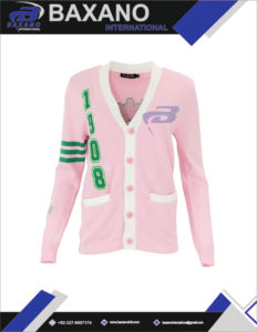 Alpha | Kapa | Alpha Sorority <b>Cardigan</b> Sweater Greek Letters Winter Print Front Logo for AKA Sorority Customized Design - Product Image 4