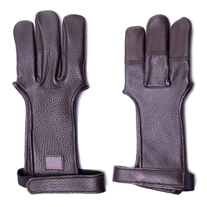 2025 derniers gants de tir à l'arc pour hommes de conception unique en cuir Browne pour les sports de plein air conçus au Pakistan - Product Image 1