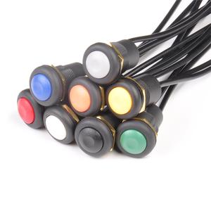 16mm đẩy thiết bị chuyển mạch 2 dây thiết bị đầu cuối tạm thời 1NO 16mm đẩy nút Thiết bị chuyển mạch với cáp - Product Image 1