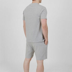 Ropa de calle de verano personalizada para hombre, chándal, camiseta, pantalones cortos, conjunto informal de algodón, conjuntos de pantalones cortos de dos piezas para hombre - Product Image 2