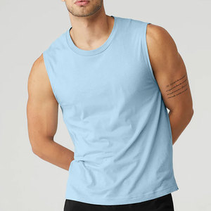 Unisexe Tri-blend 2022 nouveau Design en gros débardeurs fabricant 100% coton confortable débardeur hommes Fitness gilets - Product Image 6