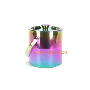 Ensemble de 3 seau à glace à vin en argent mat en acier inoxydable attrayant meilleure vente grande fleur conception vin seau à glace Barware - Product Image 4