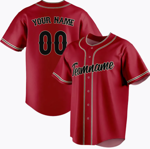 Última camiseta de béisbol de diseño personalizado bajo MOQ OEM barato en blanco de moda uniforme de béisbol sublimación Impresión digital cosido uniforme - Product Image 3