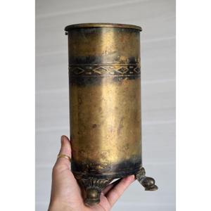 Seau à charbon en cuivre fait à la main Accessoire de cheminée traditionnel avec un design d'inspiration antique ajoute une élégance vintage aux cheminées - Product Image 3