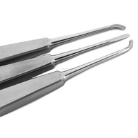 Set Elevator Gigi Warwick James dari Baja Anti Karat, Manual, Ergonomis, Presisi Tinggi, Dapat Digunakan Kembali, 3 Instrumen CE