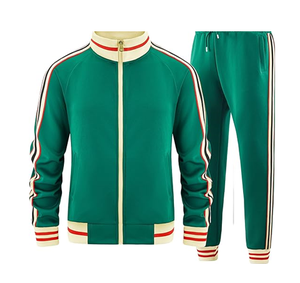 Conjuntos Deportivos para Hombre, Chaqueta Deportiva de Manga Larga con Cremallera Completa y Pantalones, Conjuntos de 2 Piezas - Product Image 1