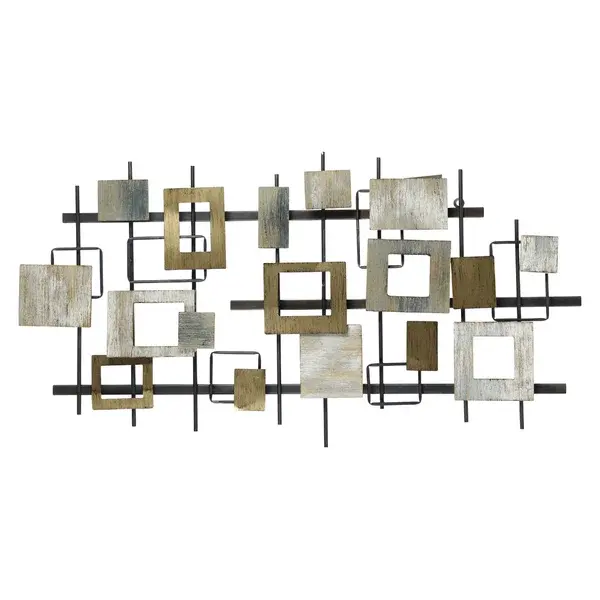 Stile unico ultimo design di forma quadrata nuovi accenti decorativi accessori per la casa metallo multi colore Wall Art home living room dec