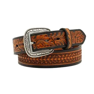 Fancy Highest Quality Western Genuine Leather Belt With Hand Carving Tooling Design Manufacturer and Wholesaler Irtefa Exim