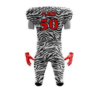 Tenues de sport pour hommes très tendance, ensembles d'uniformes de football américain, shorts anti-UV, séchage rapide, respirants, grandes tailles, services de sublimation OEM - Product Image 3