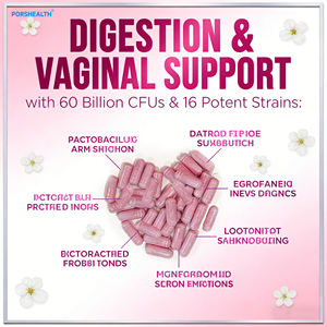 Probiotiques OEM pour enfants, capsules biologiques, équilibre du pH, prébiotiques, canneberge, D-mannose, soutient la santé vaginale, digestive et urinaire - Product Image 3