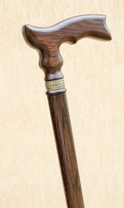 Bâton de marche/canne avec base en caoutchouc unisexe, couleur-jaune déplié fabriqué avec des cadeaux légers, canne de marche et de marche en bois - Product Image 2