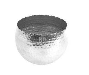 Bols de cuisine en métal martelé or argent saladier bol à mélanger en acier inoxydable - Product Image 1