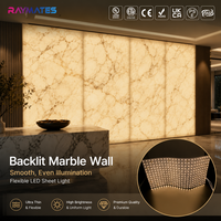 Tira de LED Regulable de 5000K, Lámina de Luz LED de Alta Densidad, Panel Flexible, Lámina LED Delgada Personalizada para Encimeras de Piedra, Retroiluminación de Ónix