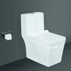 Toilettes monobloc pour toilettes de salle de bains-Articles sanitaires dorés de Chine, toilettes monobloc de luxe de couleur blanche au sol - Product Image 6