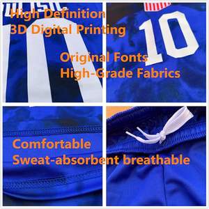 Meilleur uniforme de football respirant personnalisable de haute qualité/maillot de football pour adultes-T-shirt de service OEM Uniforme de football - Product Image 4