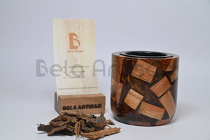 Venta al por mayor de madera epoxi Mabkhara 2025 | Quemador de madera resina Bakhoor | Quemador de incienso de regalo estilo hogar árabe por Bela Artisan - Product Image 3