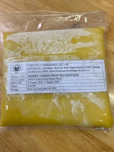 Export Quality Frozen Sweet Potato Puree Frozen Sweet Potato Puree 500g/1lb Frozen Sweet Potato Puree 15oz ANGLE - Product Image 2
