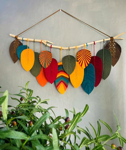 Décoration murale en macramé minimaliste faite à la main, corde en coton naturel, tissée à la main, pour la maison, le café, vente en gros, OEM, ODM - Product Image 1