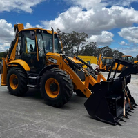 LIVRAISON GRATUITE Chargeuse-pelleteuse sur pneus JCB 4CX homologuée EPA CE avec vérin hydraulique Eaton, moteur principal, pompe, boîte de vitesses et PLC