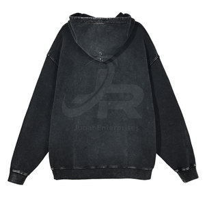 เสื้อฮู้ดดี้ผู้ชายสไตล์วินเทจล้างสี ใส่สบาย อุ่นสำหรับฤดูหนาว ปี 2025 ดีไซน์ทันสมัย แฟชั่นสุดฮิต - Product Image 2