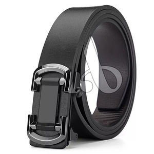 Meilleures ventes de ceintures en cuir véritable à boucle automatique colorée avec Logo personnalisé - Product Image 1