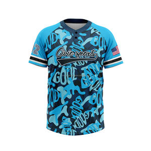 Camisetas de béisbol personalizadas directas de fábrica, conjuntos de uniformes lisos, personalizables, de alta calidad, duraderos, ropa de equipo - Product Image 6