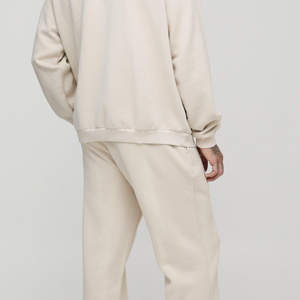 Conjunto Deportivo Informal de Invierno 2026 para Hombre, con Capucha, 2 Piezas, Transpirable, 100% Algodón, Pantalones Deportivos Holgados de Alta Calidad - Product Image 3