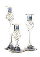 Porte-bougies en verre soufflé à la bouche, faits main, écologiques, de qualité supérieure, sur mesure, style artisanal européen, pour la maison