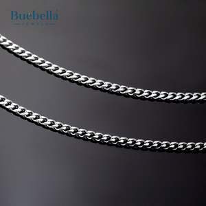 Venta caliente 18K chapado en oro 3mm 925 collar de cadena cubana de plata VVS joyería de moissanita de alta calidad - Product Image 4