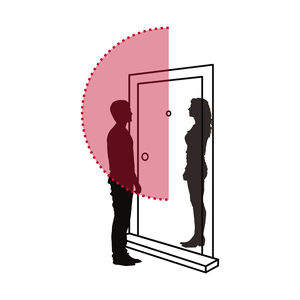 6 spioncini di sicurezza con finitura nera, HERMEX - Product Image 2