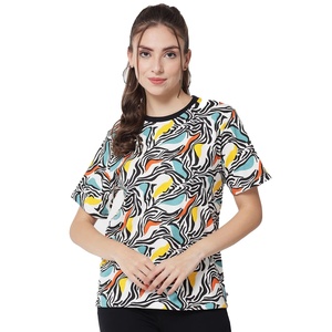 เสื้อยืดสำหรับผู้หญิงเสื้อยืดพิมพ์ลายคุณภาพสูงเสื้อพิมพ์ลายสตรีทแวร์สำหรับผู้หญิง | บริการ OEM - Product Image 1