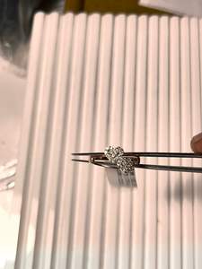 Anillo de oro macizo de 14K con diamante natural para compromiso, aniversario de boda o fiesta con certificado IGI - Product Image 4