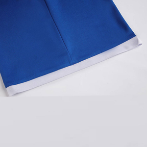 Maillot de sport avec impression personnalisée et logo pour équipe de football, uniforme de football à séchage rapide, ensemble de maillots de football bleus - Product Image 4